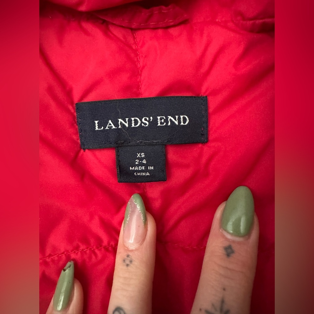 Lands End down puffer vest - Picture 2 of 5